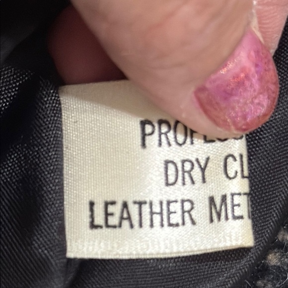 (P2)Florenzi vintage wool jacket with leather collar and shoulder pads, size L,W - Picture 12 of 16